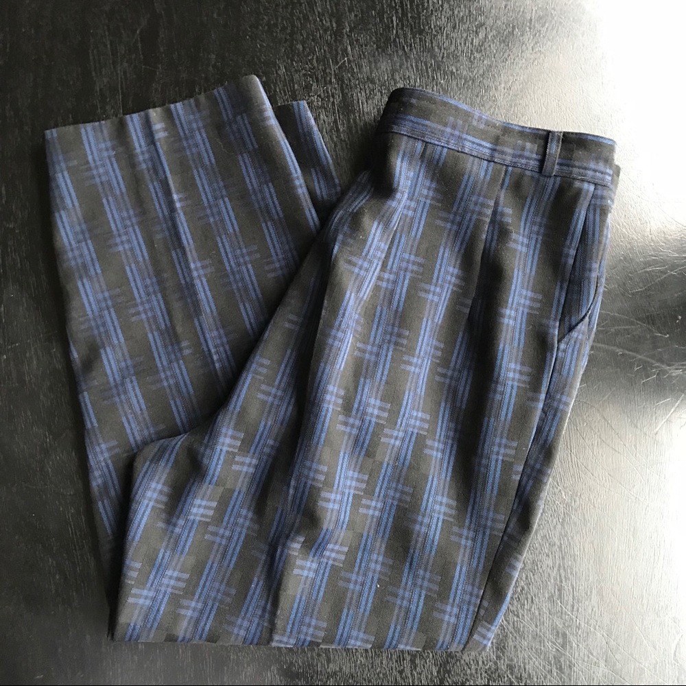 SOLD! Vintage High Waisted Plaid Trousers